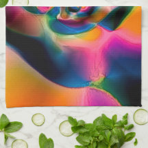 Farbige, abstrakte, gedrehte Linien in heller Skul