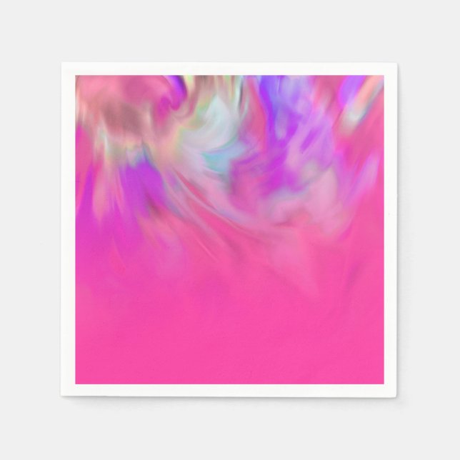 Farbige Abstrakte Gefärbte Krawatte Ombre Design Serviette (Vorderseite)