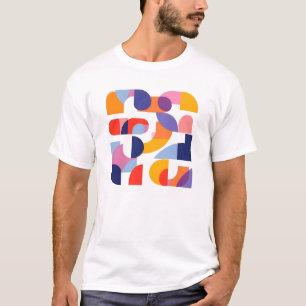 Farbige abstrakte geometrische Formen für T-Shirt