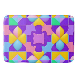 Farbige Abstrakte geometrische Muster Badematte