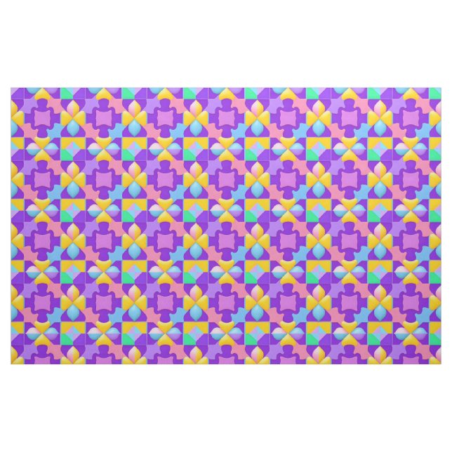 Farbige Abstrakte geometrische Muster Stoff (Fat Quarter (45,7 x 55,9 cm))