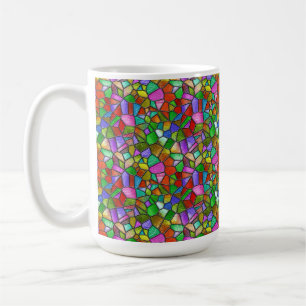 Farbige abstrakte Glasfenster Kaffeetasse