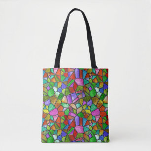 Farbige abstrakte Glasfenster Tasche