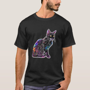 Farbige abstrakte Glasmosaikgeometrie Ca T-Shirt