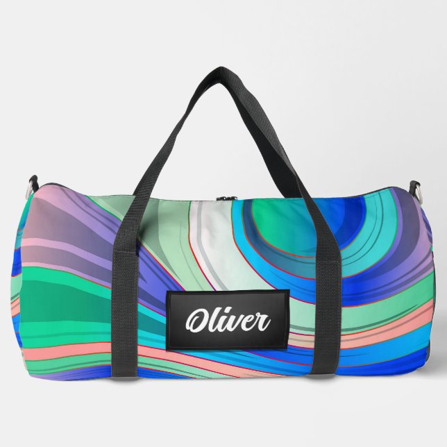 Farbige abstrakte Halbkreise Duffle Bag (Vorderseite)