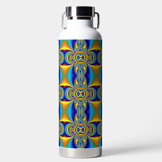 Farbige abstrakte Hintergrund-14334 Trinkflasche (Vorderseite)
