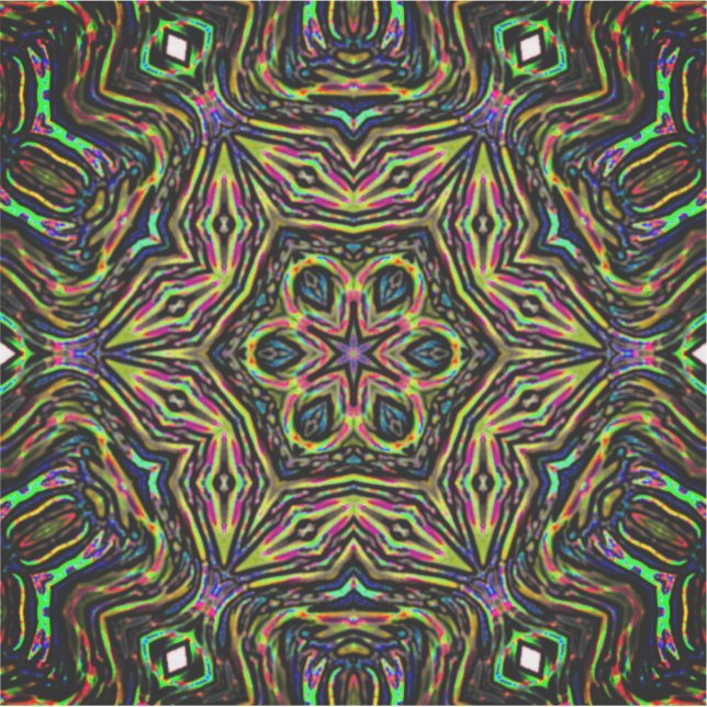 Farbige abstrakte Kunst Aufkleber (Vorderseite)