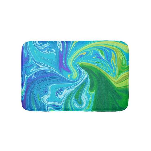Farbige abstrakte Kunst Badematte (Vorderseite)