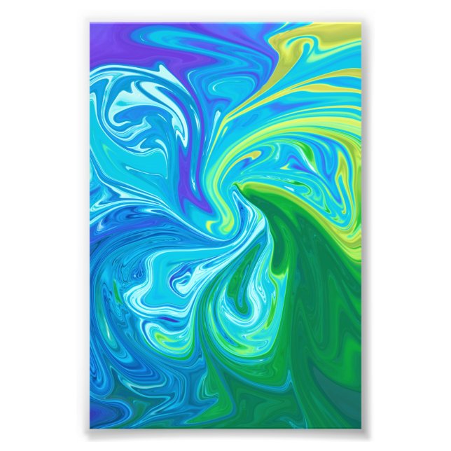 Farbige abstrakte Kunst Fotodruck (Vorne)