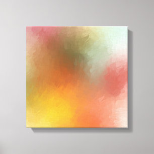 Farbige Abstrakte Kunst Gelb Blau Lila Grün Rot Leinwanddruck