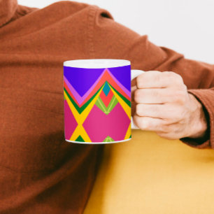 Farbige abstrakte Kunst Kaffeetasse