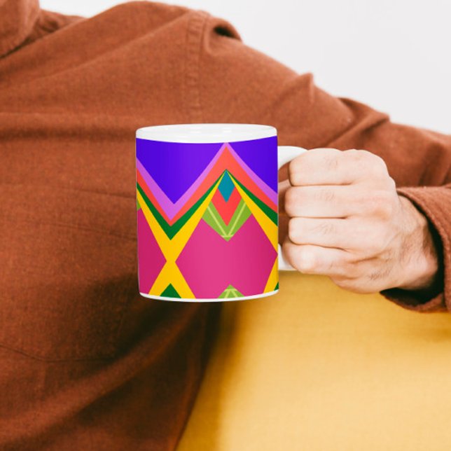 Farbige abstrakte Kunst Kaffeetasse (Von Creator hochgeladen)