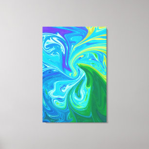 Farbige abstrakte Kunst Leinwanddruck
