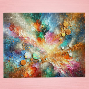 Farbige abstrakte Kunst mit Alkohol-Tinte Opal