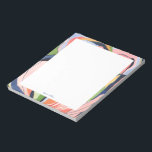 Farbige Abstrakte Kunst Personalisiert Notizblock<br><div class="desc">Dieses personalisierte Notizblock-Design zeichnet sich durch eine wunderschöne handbemalte,  abstrakte Aquarellkunst aus. Mehr passende Produkte gibt es in meinem Shop ByEunMee.</div>