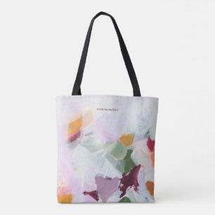 Farbige Abstrakte Kunst Personalisierter Name Tasche