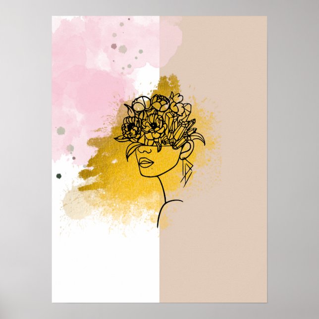 Farbige abstrakte Kunst Poster (Vorne)