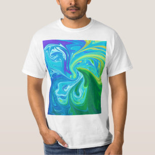 Farbige abstrakte Kunst T-Shirt