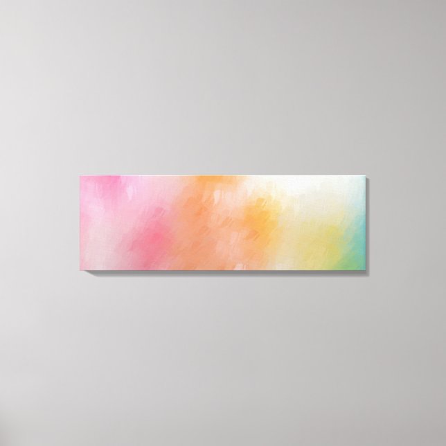 Farbige Abstrakte Kunst Trendy Modernes Rotes Rosa Leinwanddruck (Vorderseite)