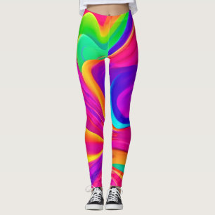 Farbige abstrakte Kunstwerke Leggings