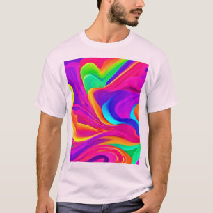 Farbige abstrakte Kunstwerke T-Shirt