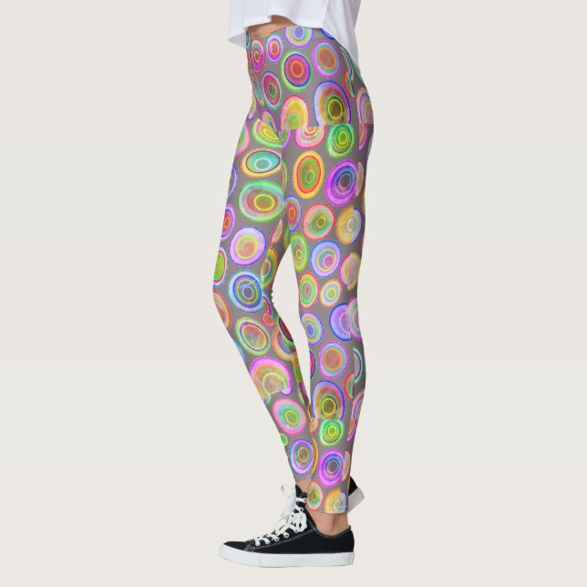 Farbige Abstrakte Leggings (Links)