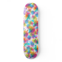 Farbige abstrakte Mal-Splatter-Kunst-Skateboard