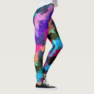 Farbige Abstrakte Malerei #17 Leggings