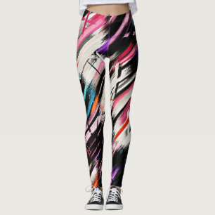 Farbige Abstrakte Malerei #8 Leggings
