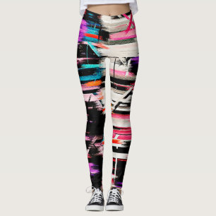 Farbige Abstrakte Malerei #9 Leggings