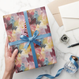 Farbige abstrakte Malerei Geschenkpapier