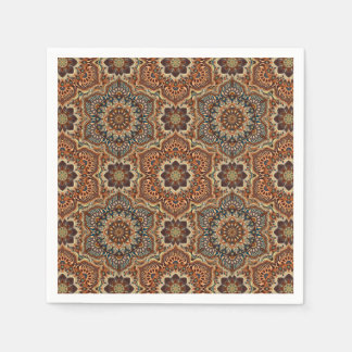 Farbige abstrakte Mandala-Muster Serviette