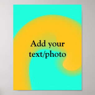 Farbige abstrakte minimale bearbeitbare Fügen Sie  Poster
