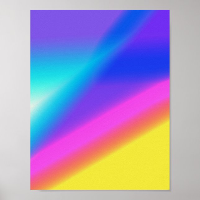 Farbige abstrakte minimale editierbare hinzufügen poster (Vorne)