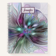 Farbige Abstrakte Moderne Fraktal Blume Name