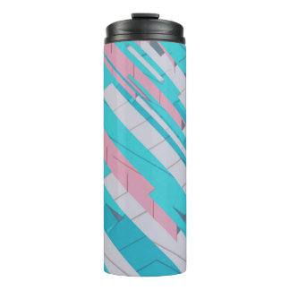 Farbige Abstrakte Muster Thermal Tumbler Thermosbecher
