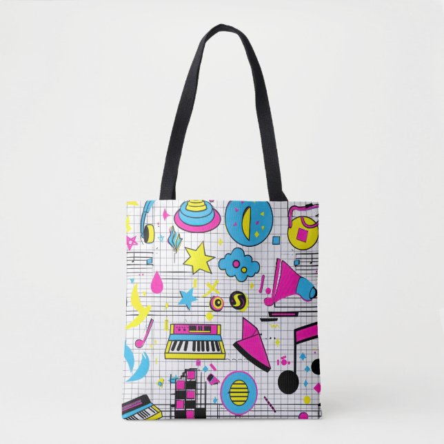Farbige Abstrakte Mustertüte Tasche (Vorderseite)
