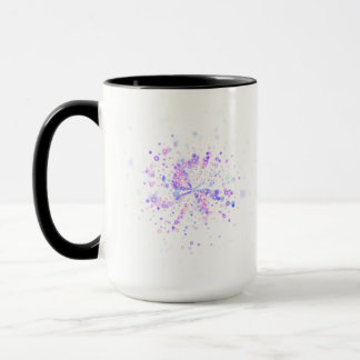 Farbige abstrakte Neon-Splash Tasse