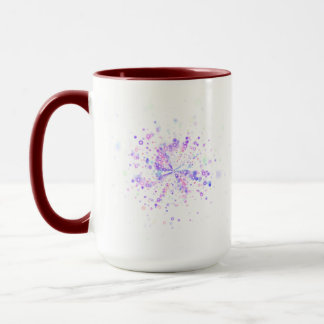 Farbige abstrakte Neon-Splash Tasse