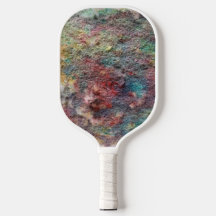 Farbige abstrakte Pickleball-Schläger