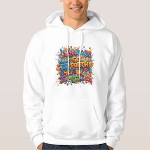 Farbige abstrakte Pop-Art-Männerhoodie Hoodie