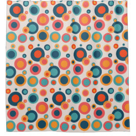 Farbige Abstrakte Punkte Duschvorhang