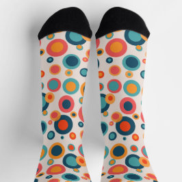Farbige Abstrakte Punkte Socken