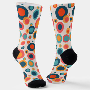 Farbige Abstrakte Punkte Socken
