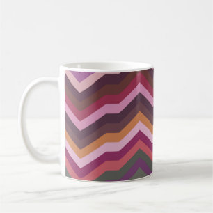 Farbige abstrakte Retro-Gestreifte Hintergrund, Mo Kaffeetasse