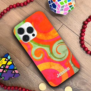 Farbige Abstrakte Retro Moderne Namensinspiritivit Case-Mate iPhone 14 Pro Max Hülle