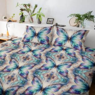Farbige abstrakte Schmetterlingskonstruktion Dekokissen