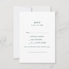 Farbige Abstrakte Song-Request-RSVP-Karte RSVP Karte
