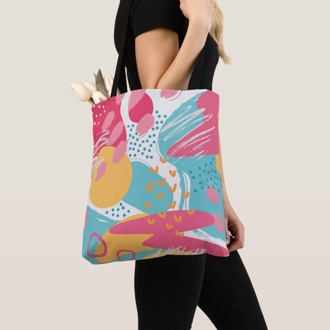 Farbige Abstrakte Tasche (Von Nahem)