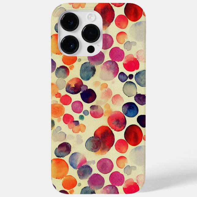 Farbige Abstrakte Tintenblasen Case-Mate iPhone 14 Pro Max Hülle (Rückseite)